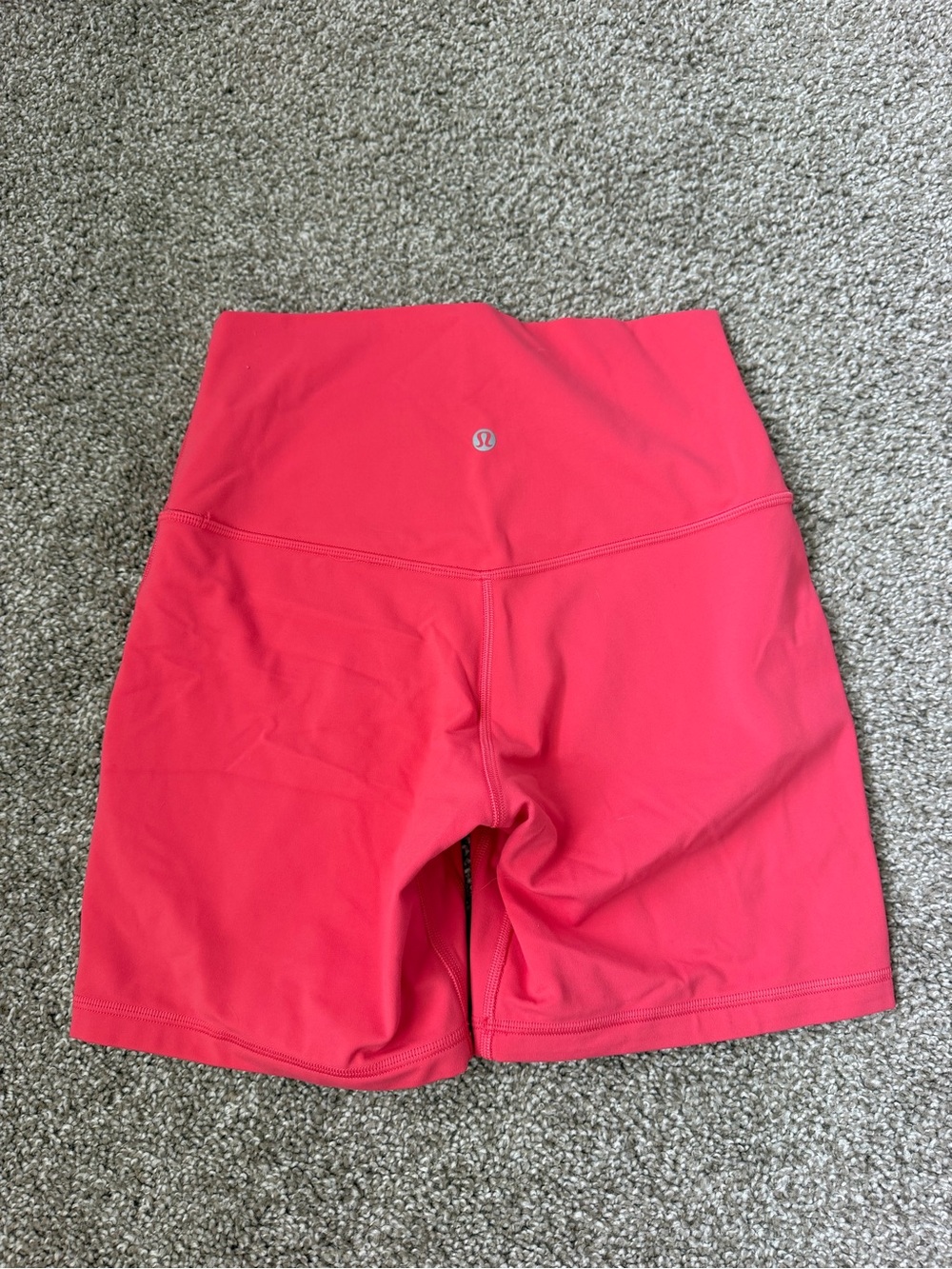 lululemon athletica Coral Pink High-Rise Bike Shorts - Picture 2 of 3